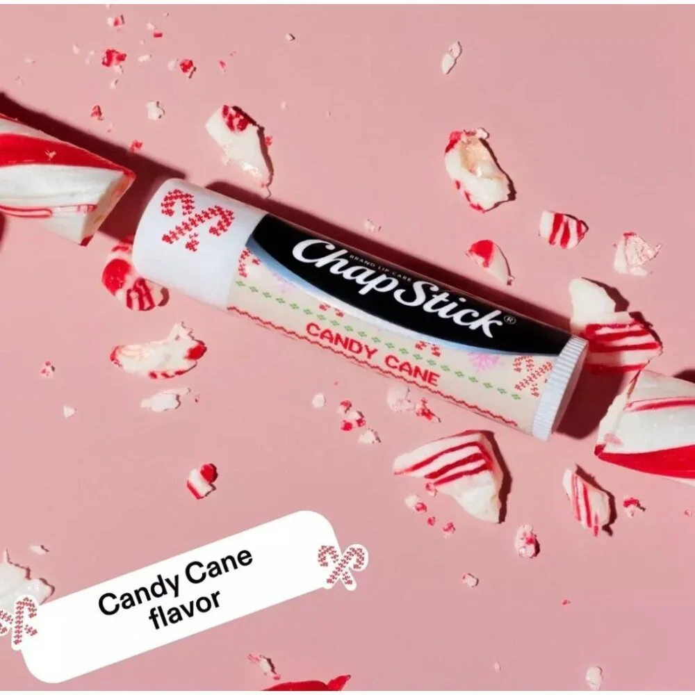 Chapstick Holiday Ugly Sweater Lip Balm Candy Cane 0.15oz/ 4 Count Winter